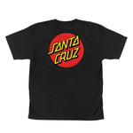 Santa Cruz 'Classic Dot' Tee (Kids) - Black