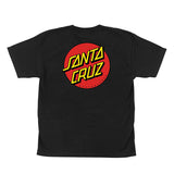 Santa Cruz 'Classic Dot' Tee (Kids) - Black