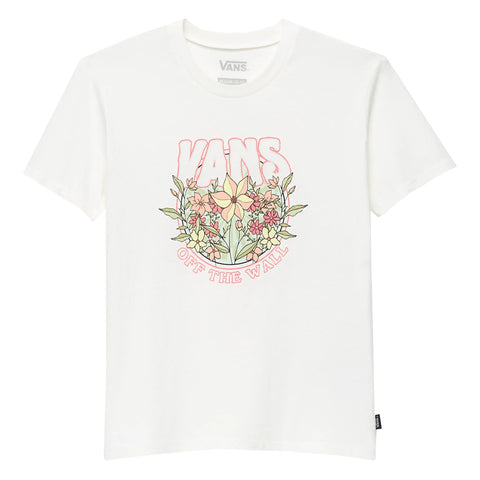 Vans 'Rock Floral' Tee - White (Kids)