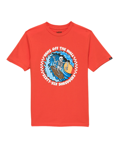 Vans '66 Shredders' Tee - Orange (Kids)