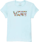 Vans 'Elevated Floral Fill' Tee - Sky Blue  Kids)