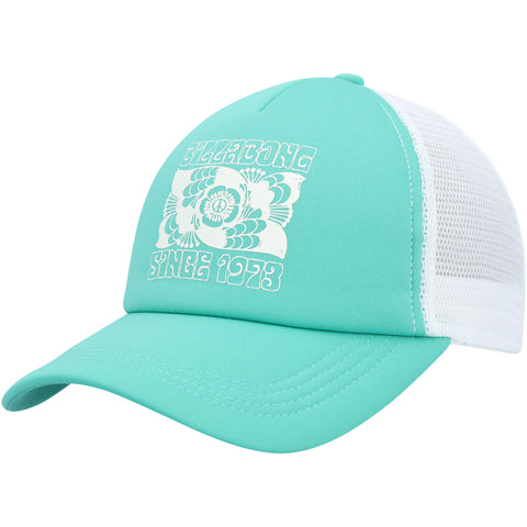 Billabong 'Across Wave' Trucker Cap - Teal/White