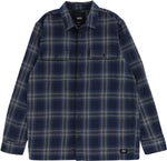 Vans 'Straight Hem' Flannel Shirt - Dress Blue/Stormy Weather