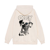 Obey 'Dalmation' Hoodie - Unbleached