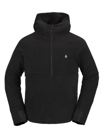 Volcom 'Polar' 1/2 Zip Fleece - Black
