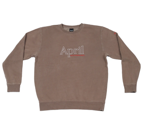 April 'OG Embroidery' Sweatshirt - Brown