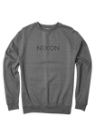 Nixon 'Wordmark Crew' Sweatshirt - Dark Heather Grey