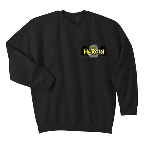 Heroin Skateboards 'Skate Zombie' Sweatshirt - Black