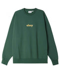 Obey 'Lowercase' Sweatshirt - Dark Cedar