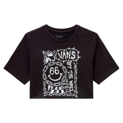 Vans 'Forever Checker' Cropped Tee - Black