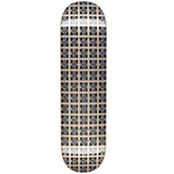 Hockey 'Plaid Gold' Skate Deck - Gold/Black