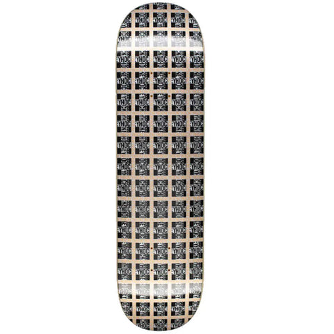 Hockey 'Plaid Gold' Skate Deck - Gold/Black