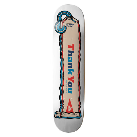 Thank You 'Fresh' Skate Deck - White