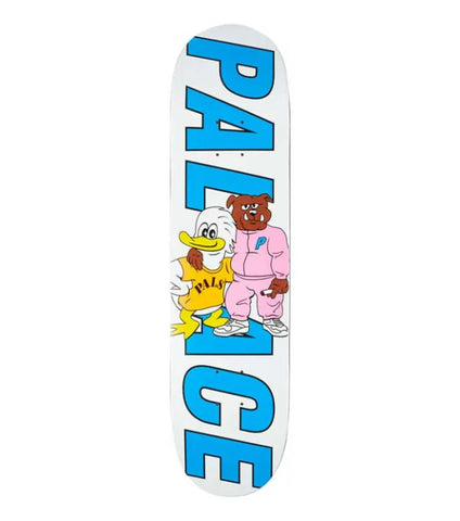 Palace 'Duck & Dog' Skate Deck - White