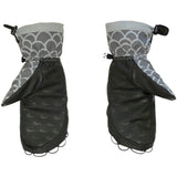 Salmon Arms 'Team Monster' Snowboard Mittens - Grey
