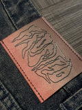 Frosted Skateboards 'Wavy' Baggy Jeans - Vintage Mid Blue