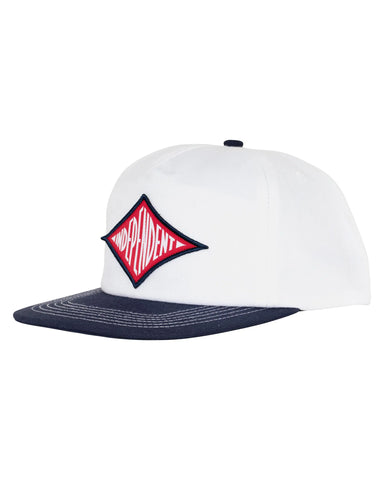 Independent 'RTB Pilot' Snapback Cap - White