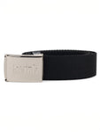 Loviah 'Chrome' Webbing Belt - Black