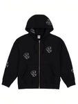 Loviah 'Little Man' Zip-Up Hoodie - Black
