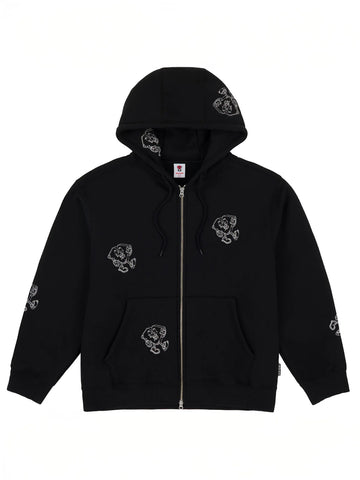 Loviah 'Little Man' Zip-Up Hoodie - Black