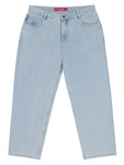 Loviah '1990' Baggy Jeans - White/Blue Wash