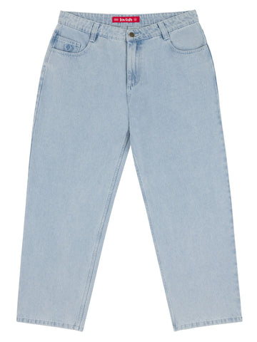 Loviah '1990' Baggy Jeans - White/Blue Wash
