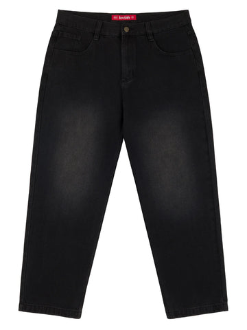 Loviah '5 Pocket' Baggy Jeans - Vintage  Sand Blast Black Denim