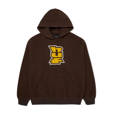 HUF 'Megablast' Reverse Hoodie - Bison