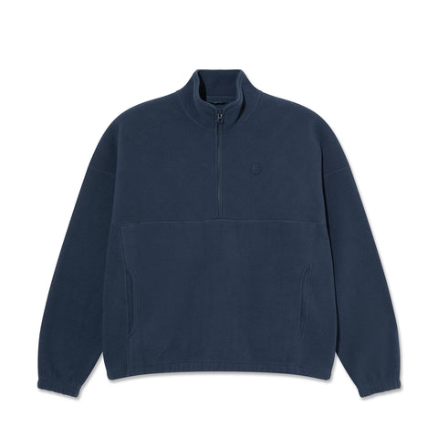 Polar Skate Co. 'Ivan' Halfzip Sweatshirt - Grey Blue