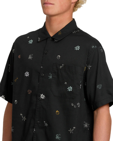 Quiksilver 'Beach Club Casual' S/S Shirts - Black