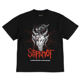 Welcome x Slipknot 'Spit It Out' Boxy Garment Dyed Tee - Black