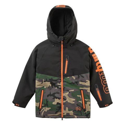 ThirtyTwo 'Grasser' Insulated Jacket - Black/Orange (KIDS)