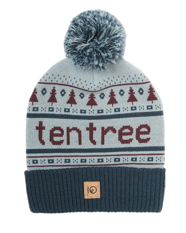 10 Tree 'Cabin' Pom Beanie - Dark Ocean Blue
