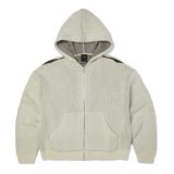 HUF 'Token' Zip Hooded Sweater - Bleach