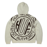 HUF 'Token' Zip Hooded Sweater - Bleach