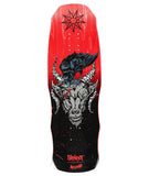 Welcome x Slipknot 'Spit It Out On Dark Lord' Shaped Skateboard Deck - Red