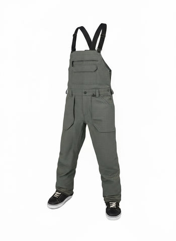 Volcom 'Roan' BIB Overall - Dark Grey