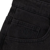 Loviah '1990' Baggy 5 Pocket Denim Pants - Black Wash Denim