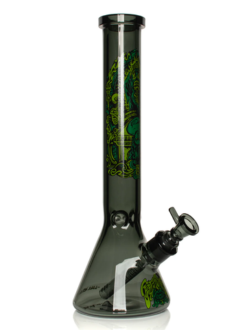 Creature x GEAR Premium® 15" 7mm Thick 'Sacrifice' Beaker Base Water Pipe - Smoke