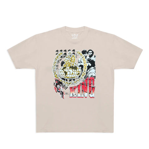 King Skateboards 'World Domination' Tee - Tan