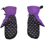 Salmon Arms 'Team Logo' Snowboard Mittens - Purple