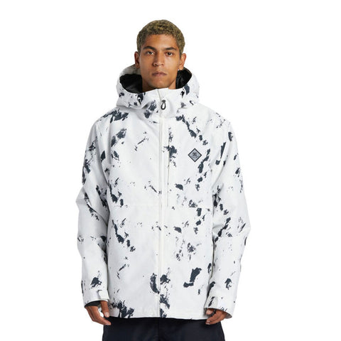 DC Shoes 'Basis Print' Jacket - Wht/Blk
