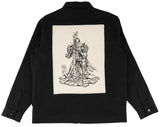 Welcome 'Paladin W/ Patch' L/S Twill Zip Shirt - Black