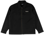 Welcome 'Paladin W/ Patch' L/S Twill Zip Shirt - Black