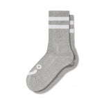 Polar Skate Co. 'Happy Sad' Rib Socks - Heather Grey