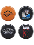 Baker 'Baker 3' Button (4 Pack)