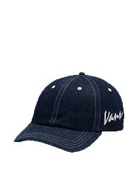Vans 'Classic Script' Curved Bill Strapback - Dark Denim